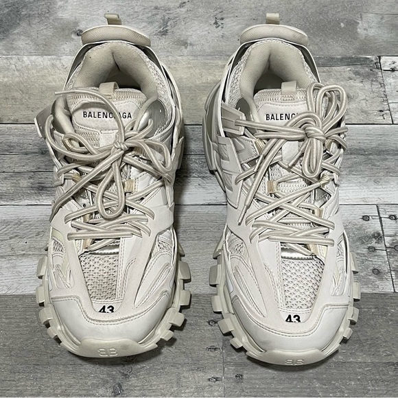 BALENCIAGA Track Mens Sneaker - White/White - Sz - 10 .US / 43 .EU - Picture 2 of 10